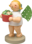 650/174_SE, Engel met klavertje vier, met goudkleurig klavertje vier