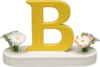 634/23/B, Letter B, met bloem