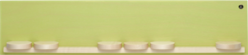 551/k/gruen, Wandplank met zeven verschuifbare plaatjes, klein, groen