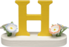 634/23/H, Letter H, met bloem