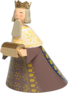 5250/3K, Koning Melchior, knielend, met mantel
