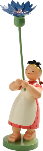 Meisje met korenbloem