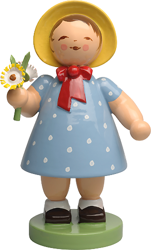 Meisje met boeket