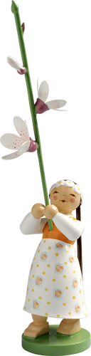 Meisje met kersenbloesem