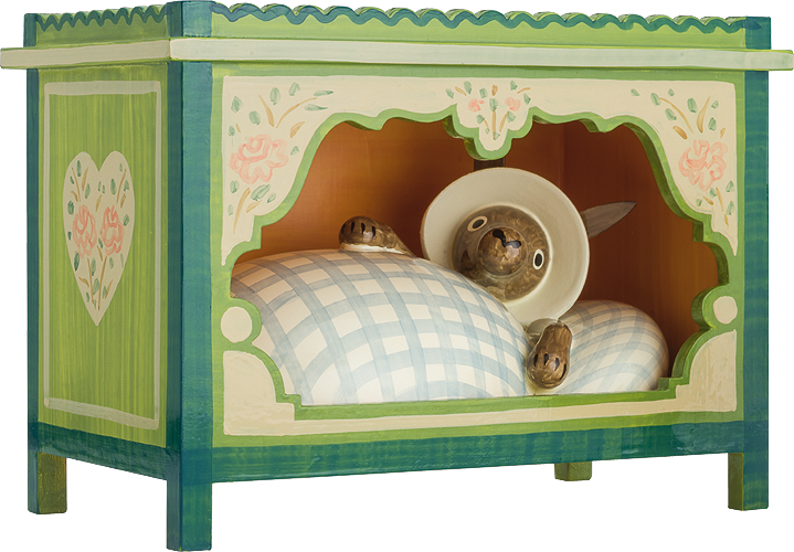 Wolf in hemelbed 